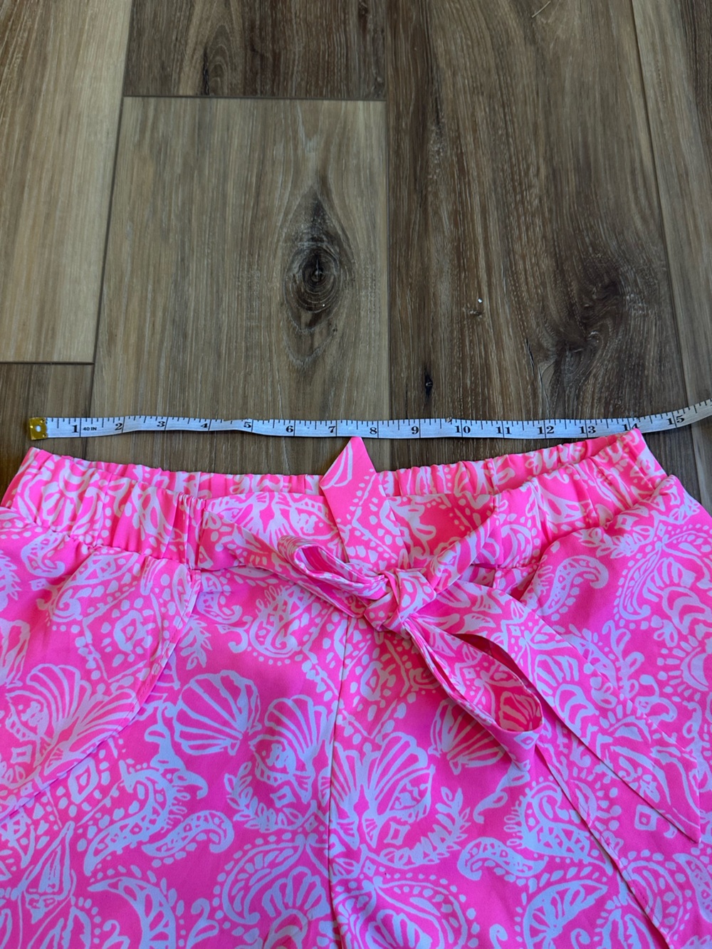 Lilly Pulitzer Mylee Tie Front Shorts Havana Pink Size 6 - Picture 6 of 8